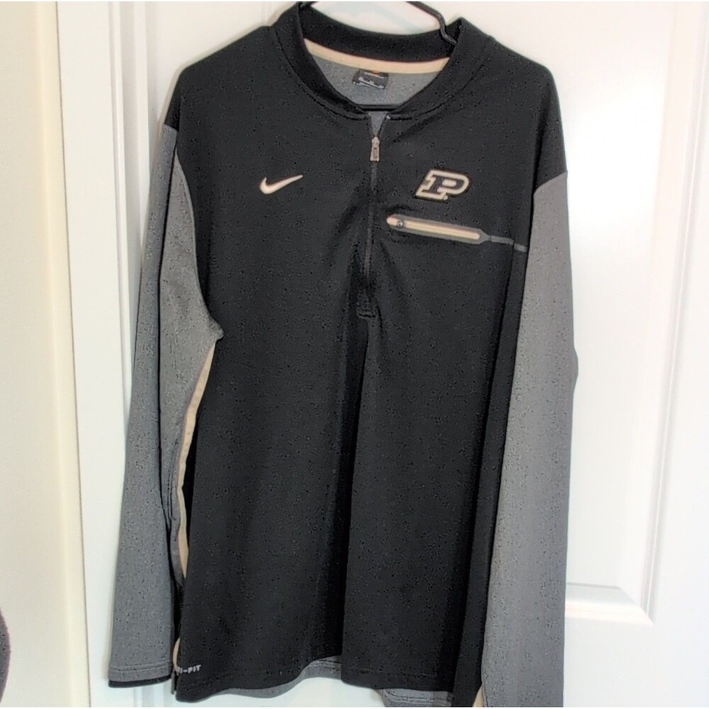Nike Dri-FIT Moisture Wicking 1/4 Zip Mock Neck Pullover Men's XXL